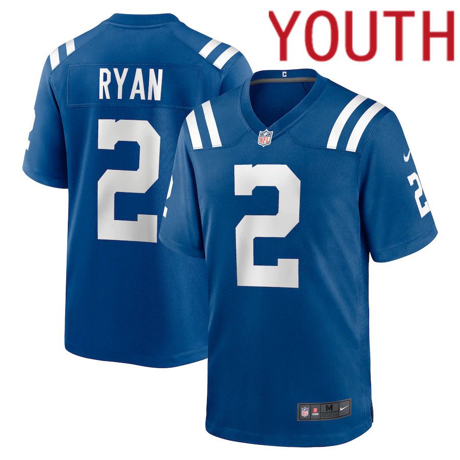 Cheap Youth Indianapolis Colts 2 Matt Ryan Nike Royal Game NFL Jersey
